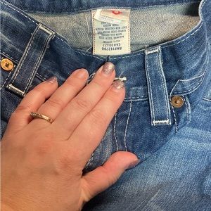 True Religion 34 Washed Denim